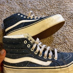 High top vans with a platform